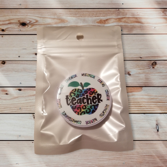 Handmade | Cell Phones & Accessories | Colorful Teacher Popsocket ...